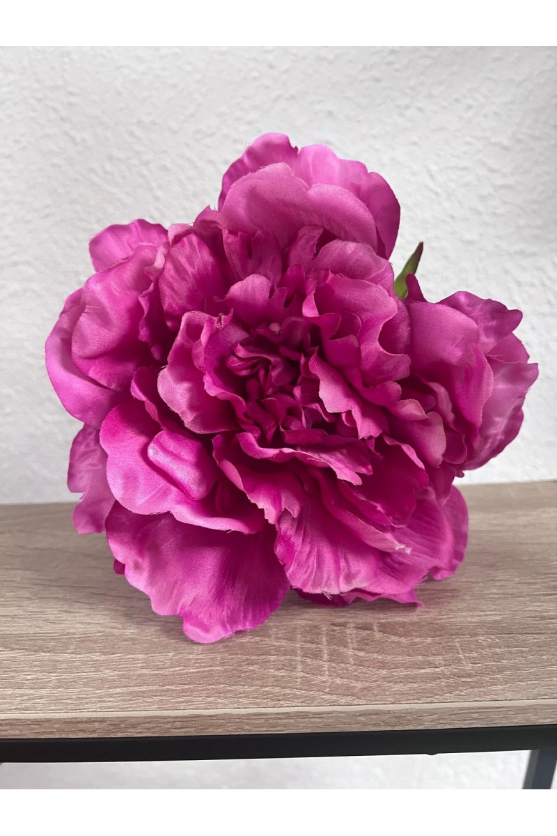 Peonía Maxi FUXIA degradada, tela de 16 cm.