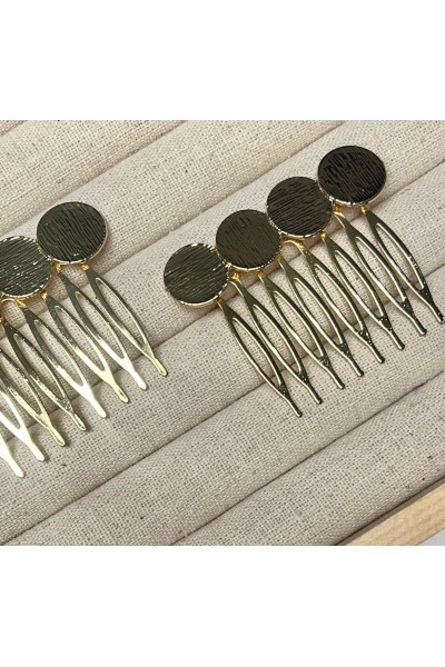 Peinecillo REDONDEL pequeño dorado