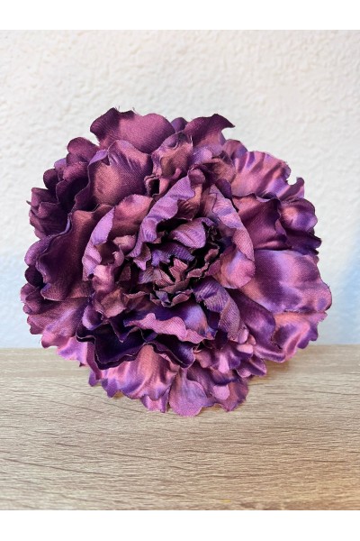Peonía Maxi VIOLETA oscuro, de tela