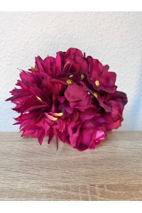 Ramillete ROCIO GRANATE de tela