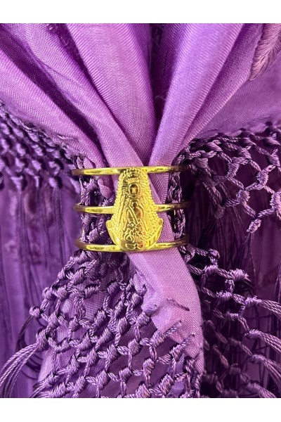 Anillos de Mantoncillo de flamenca dorados grandes, varios motivos