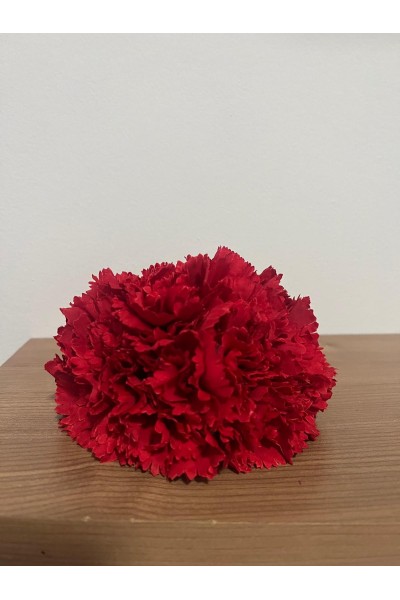 5 Claveles en RAMILLETE, rojo, nude, malva, buganvilla