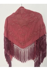 Mantoncillo de flamenca REVUELO maquillaje al tono, artesanal borlón