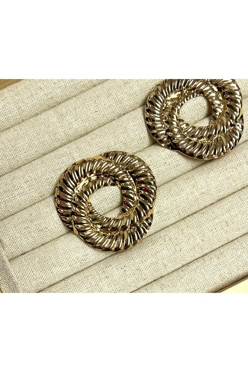 Pendientes dorados MARINERO. Hipoalergénico