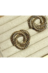 Pendientes dorados MARINERO. Hipoalergénico