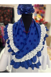 Pico flamenca CARRIOLA, azulón. Exclusivo PURA FLAMENCA
