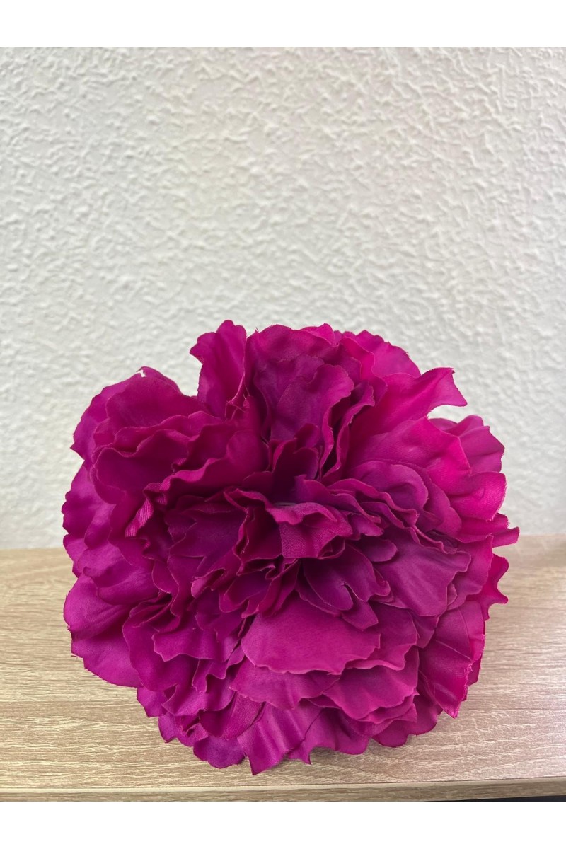 Peonía Maxi BUGANVILLA degradada de tela de 16 cm.