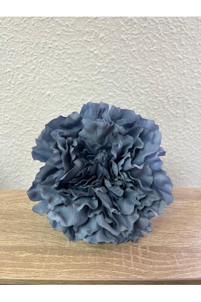 Maxi PEONÍA Azul ducado, 16 cm de tela