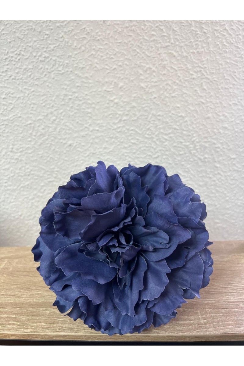 Maxi PEONÍA Azul 16 cm de tela