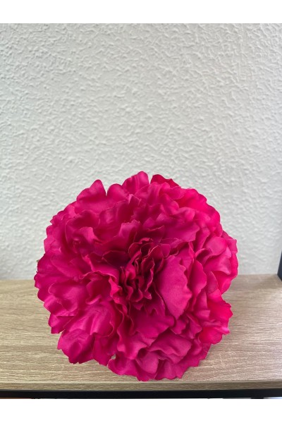 Peonía Maxi FUXIA, tela de 16 cm.