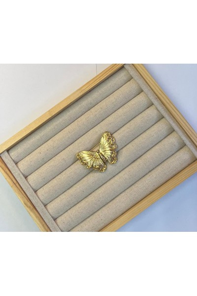 Broche MARIPOSA dorada grande