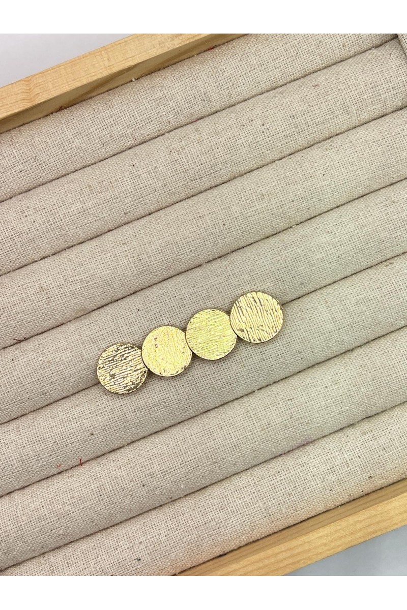 Broche REDONDEL pequeño dorado