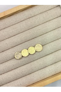 Broche REDONDEL pequeño dorado