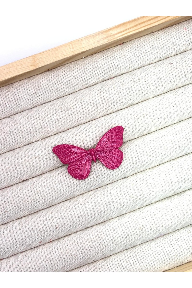 Broche MARIPOSA fuxia de resina
