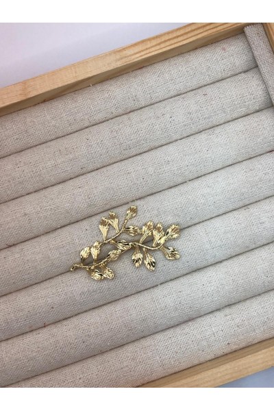 Broche RAMITAS dorado