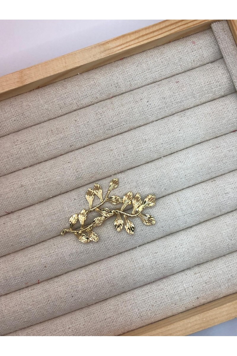 Broche RAMITAS dorado