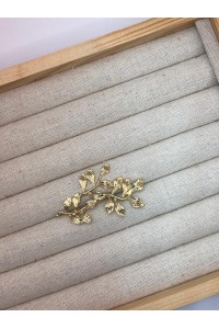 Broche RAMITAS dorado