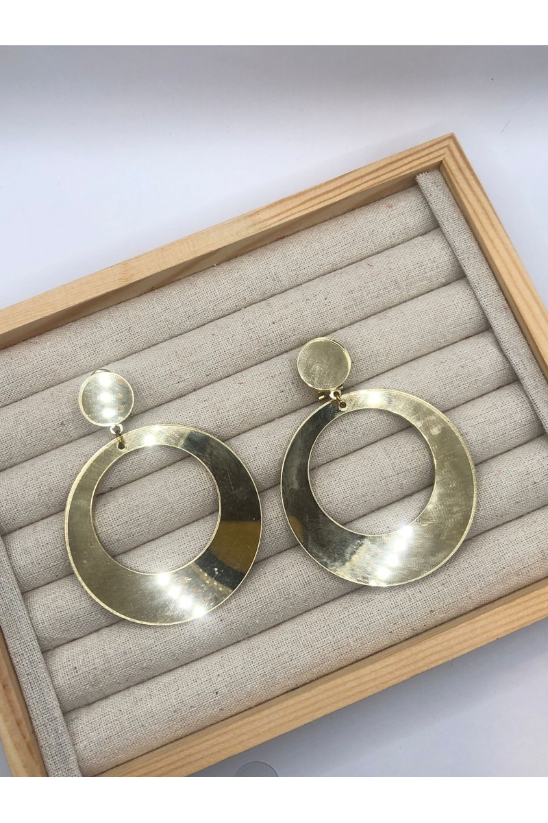 Pendientes ARO CRISTAL, hipoalergénicos