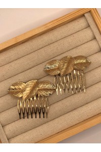 Peinecillo 3 HOJAS dorado