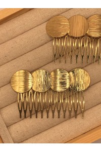 Peinecillo dorado REDONDEL grande