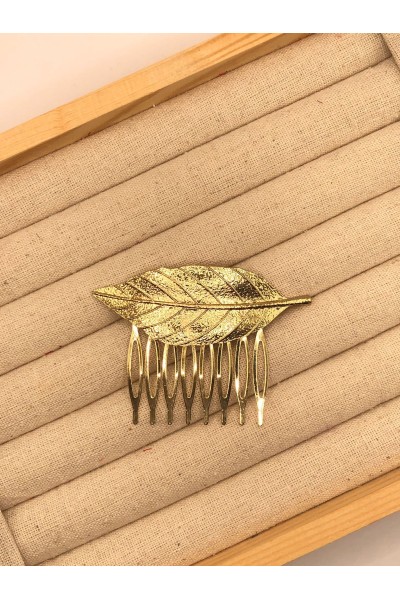 Peinecillo HOJA dorado
