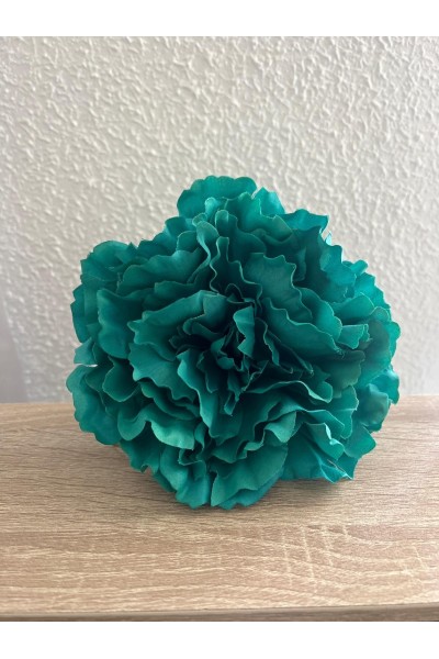 Peonia Maxi VERDE oscuro de 16 cm de tela