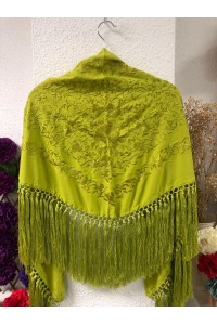 Mantoncillo de flamenca ANDALUCÍA verde lima