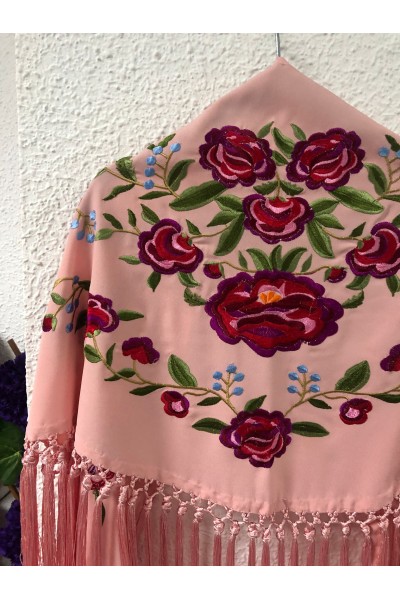 Mantoncillo de flamenca de niña PEONITA nude