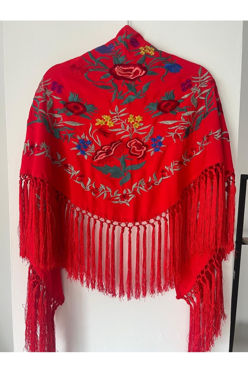 Mantoncillo de flamenca ALEGRÍA rojo
