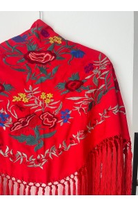 Mantoncillo de flamenca ALEGRÍA rojo