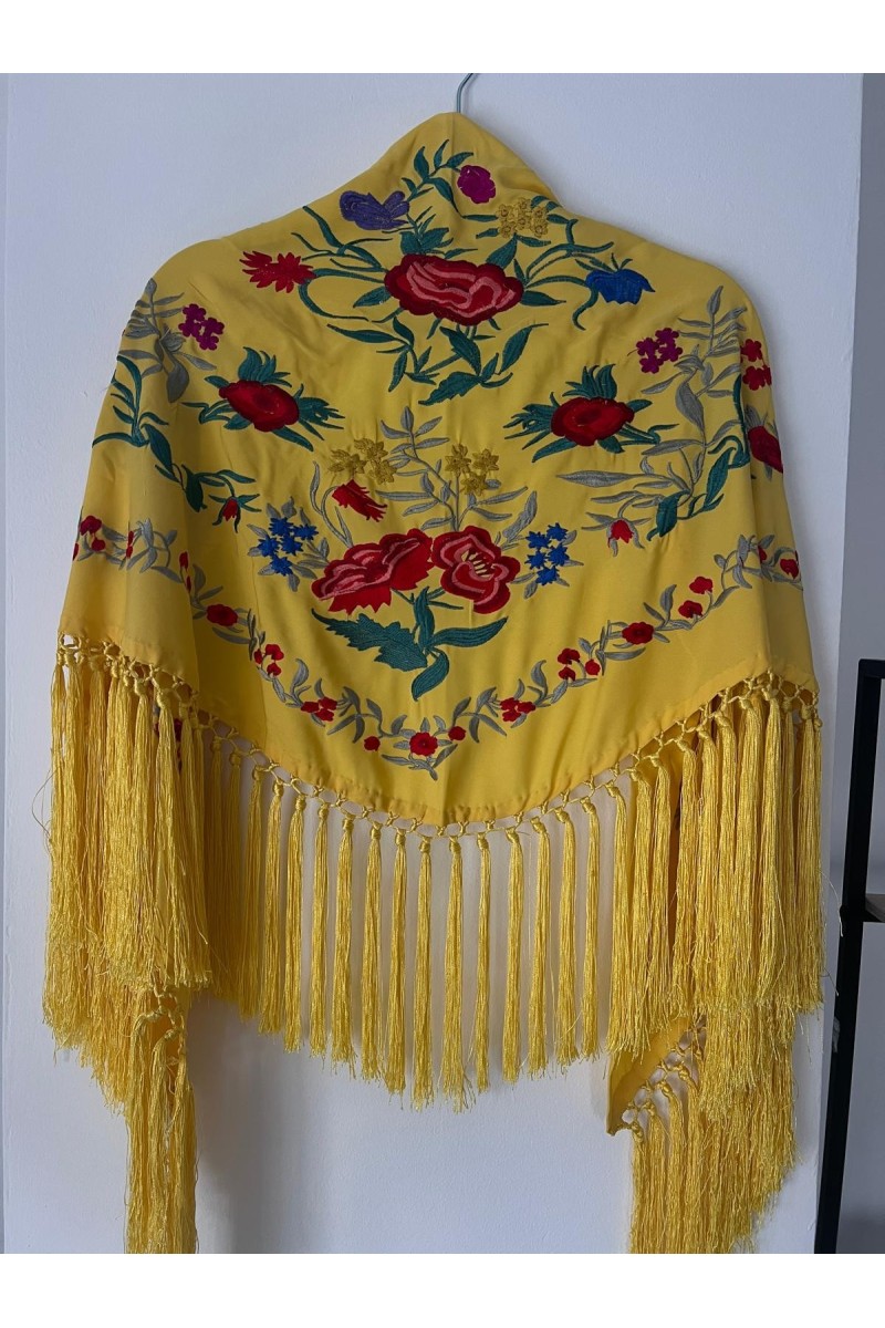 Mantoncillo de flamenca ALEGRÍA amarillo