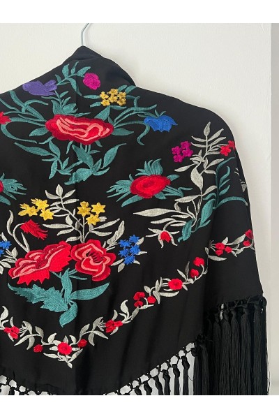 Mantoncillo de flamenca ALEGRÍA negro