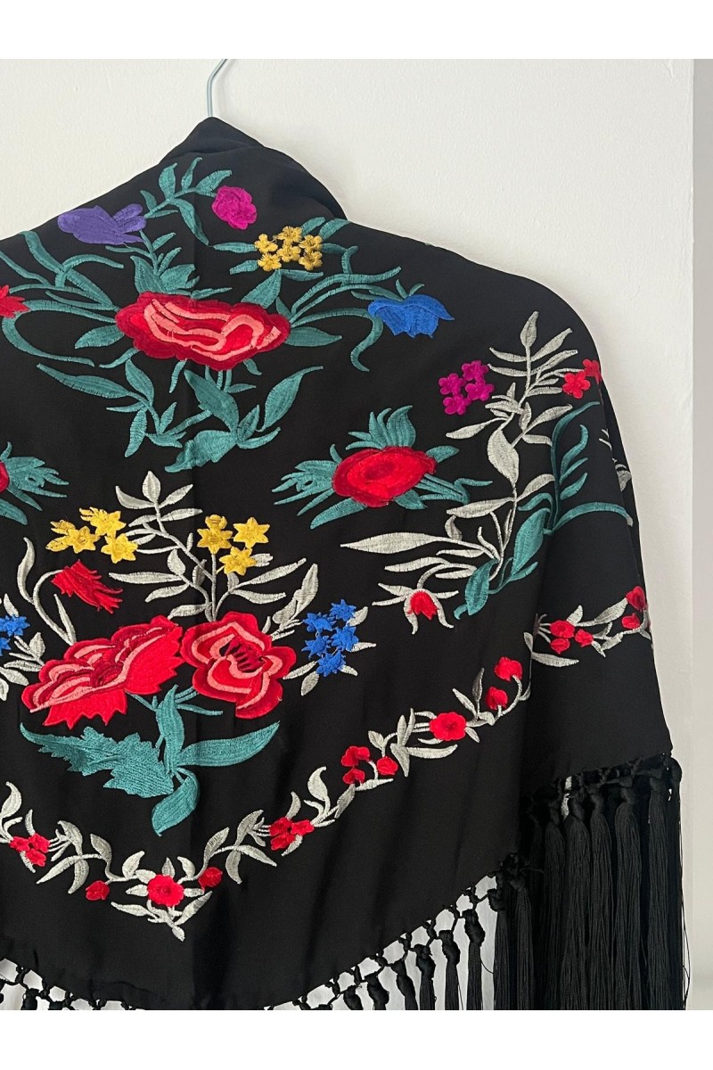 Mantoncillo de flamenca ALEGRÍA negro