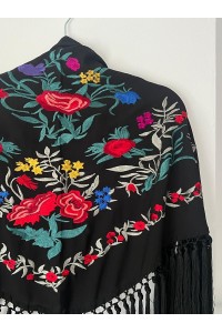 Mantoncillo de flamenca ALEGRÍA negro
