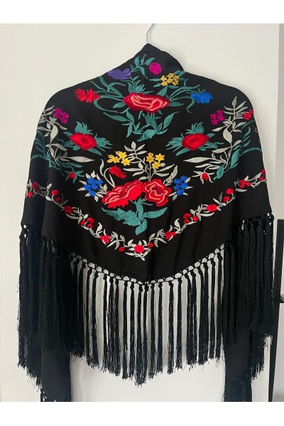 Mantoncillo de flamenca ALEGRÍA negro