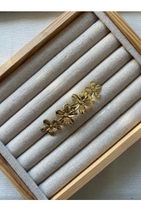 Broche CUATRO FLORES dorado