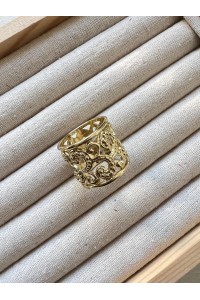 ANILLO de mantoncillo ROMANO mediano dorado
