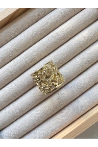 ANILLO de mantoncillo ROMANO mediano dorado