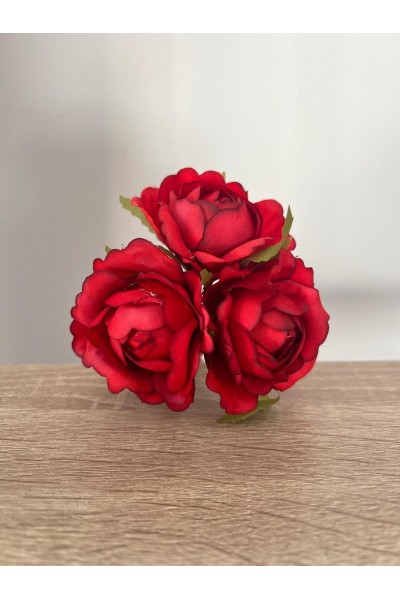 Lote 3 ROSAS ROJAS pequeñas