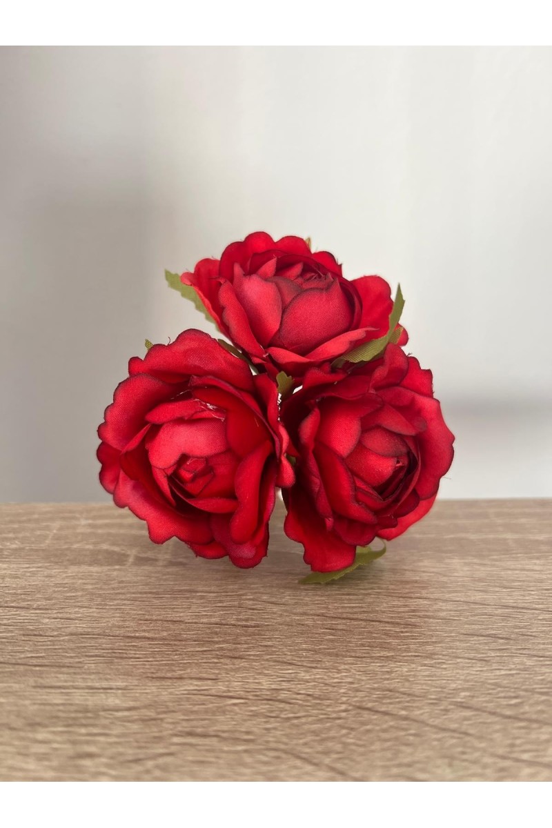 Lote 3 ROSAS ROJAS pequeñas