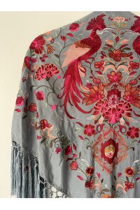 Mantoncillo de flamenca HERENCIA gris