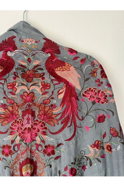 Mantoncillo de flamenca HERENCIA gris