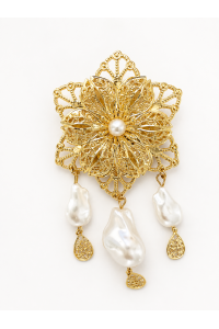 Pendientes MAREA dorados y perlas