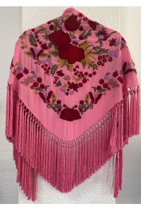 Mantoncillo REVUELO rosa y rojo