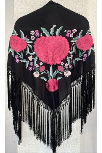 Mantoncillo CIGARRERA negro, seda