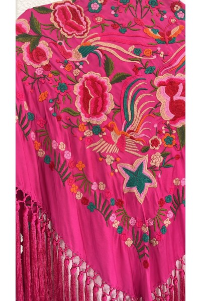 Mantoncillo ESPERANZAS fucsia colores vivos