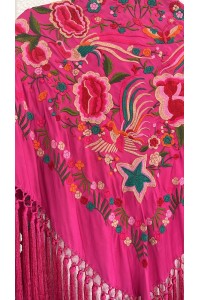 Mantoncillo ESPERANZAS fucsia colores vivos