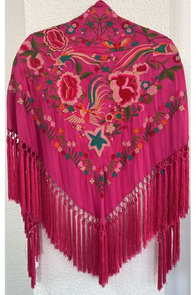 Mantoncillo ESPERANZAS fucsia colores vivos