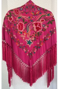 Mantoncillo ESPERANZAS fucsia colores vivos