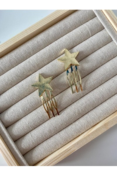 Peinecillo ESTRELLA pequeño dorado